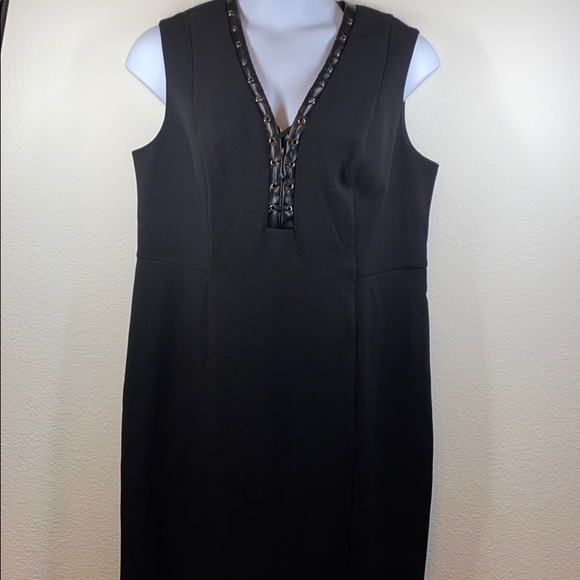 Ashley Graham Dresses & Skirts - Ashley Graham Beyond Black Sleeveless Corset Dress